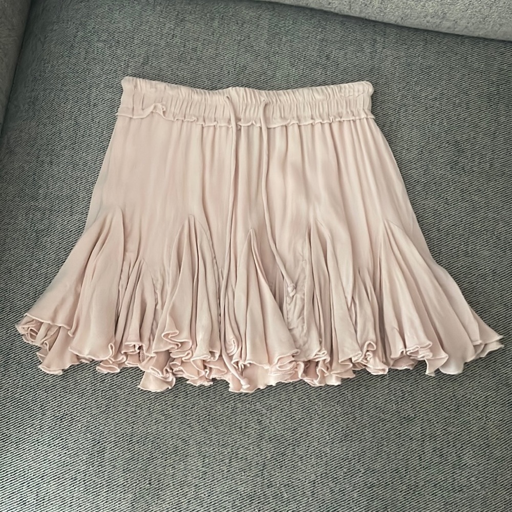 NWOT Vici Floral Ruffle Mini Skirt